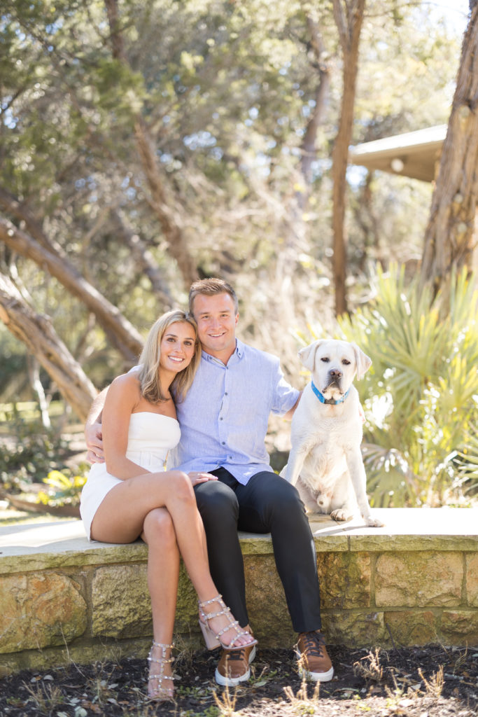 Bring your dog to your engagement shoot to make it extra meaningful.